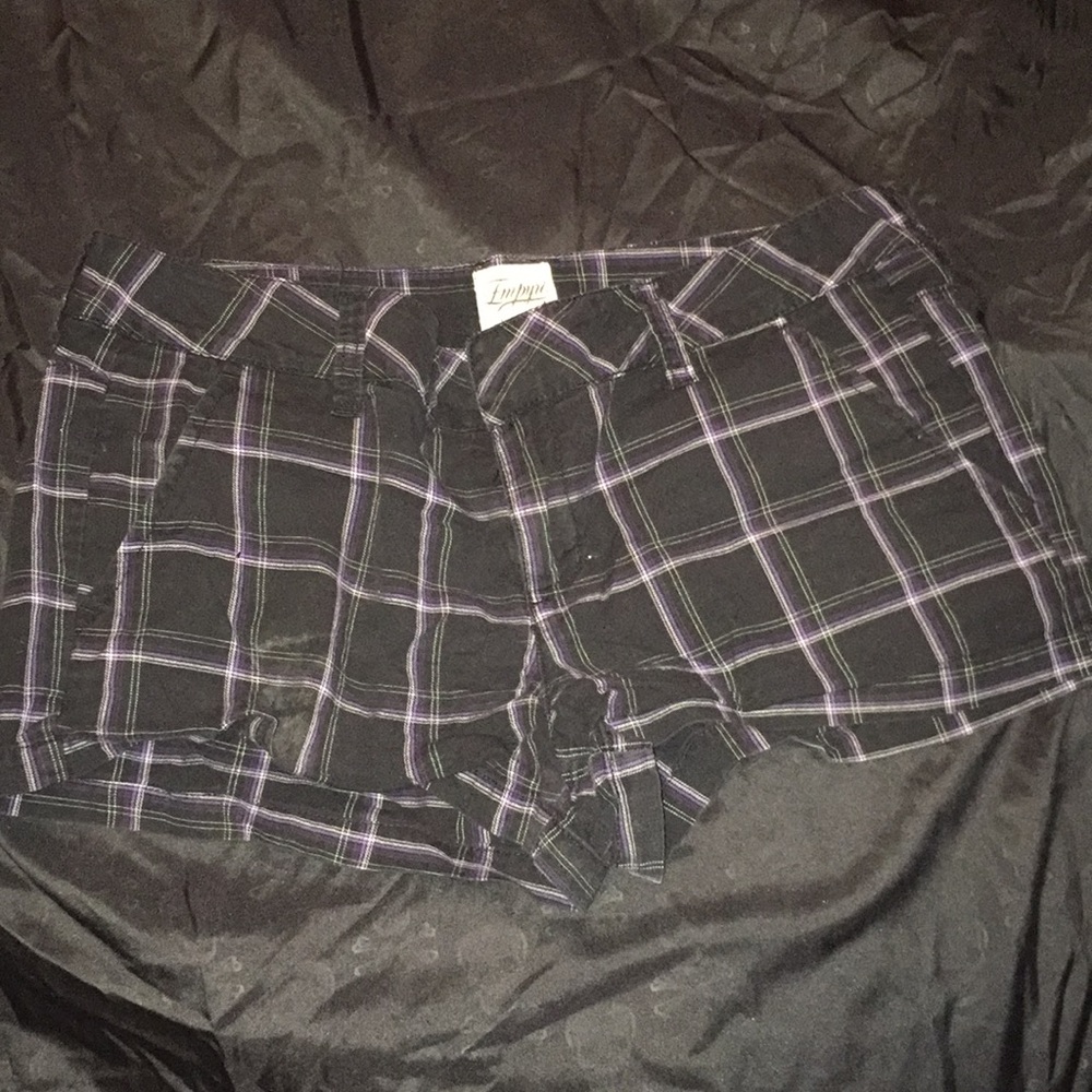 Black and purple Shorts